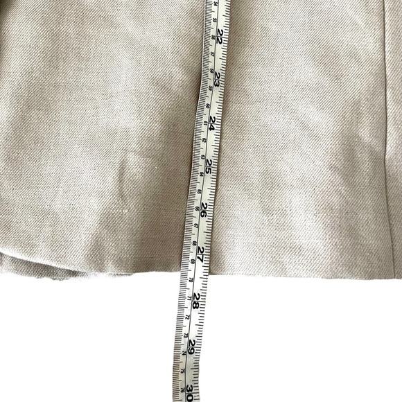 J.Crew Parke Blazer 22 Beige Linen Blend Single Button Career Classic Plus - Picture 8 of 10